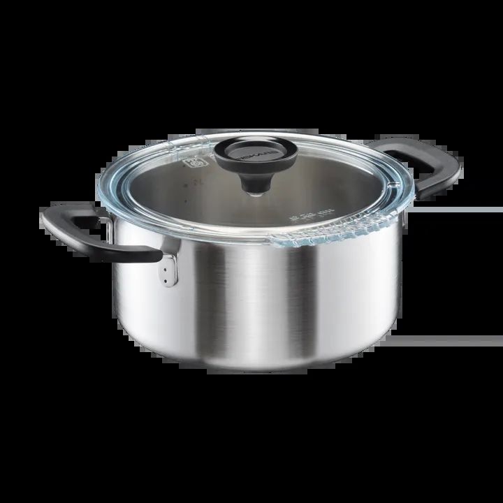 5L pot stainless steel with a lid Functional Form