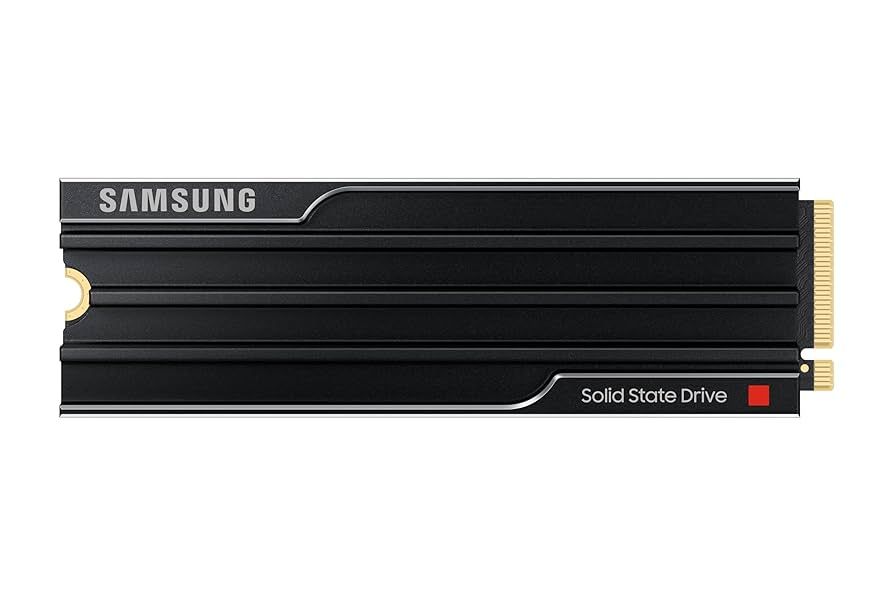 Samsung SAMSUNG 9100 PRO SSD Heatsink NVMe M.2 1TB PCIe 5.0 14.700 MB/s Read 13.300 MB/s Write Internal SSD for PC-Gaming and video editing