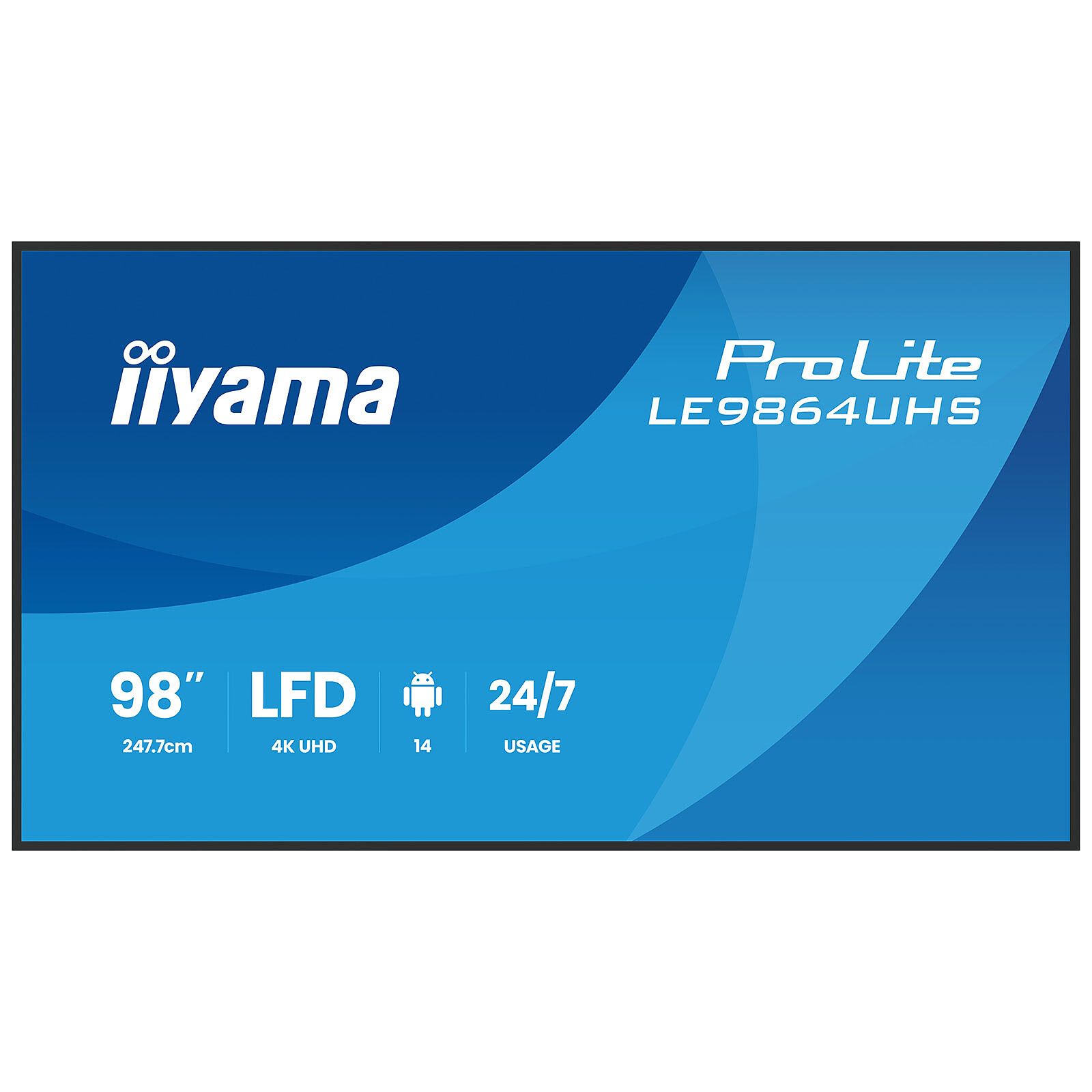 Monitor 98 inch IIyama LE9864UHS-B1AG 3840 x 2160, 60 Hz
