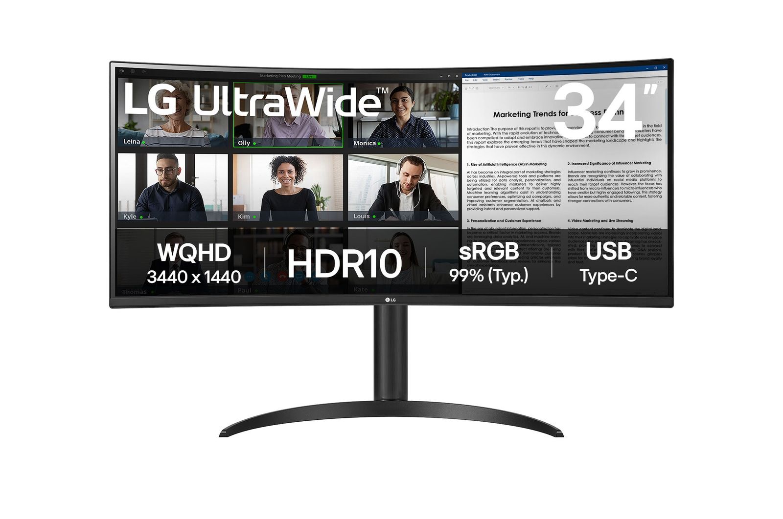 LG MONITOR LCD 34 /34WR55QK-B LG