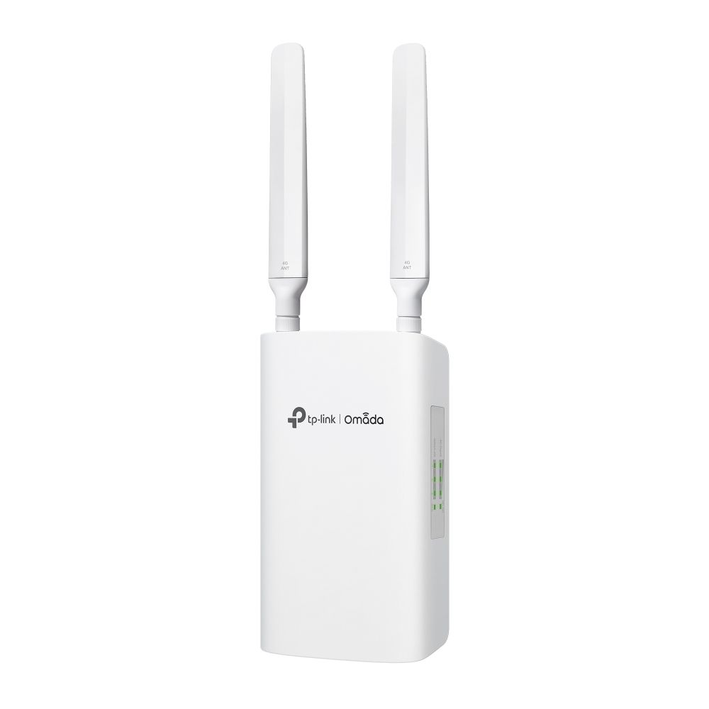 TP-LINK Omada 4G+Cat6 AX3000 Outdoor/Indoor Gateway PORT: 3× Gigabit WAN/LAN Port, 1 Nano SIM slot(4G+ Cat6) SPEC: 802.3bt/at/af，1 Ports PoE IN(support 802.3bt), 2 Ports with 45W PoE Power SPEED: 574Mbps at 2.4 GHz + 2402 Mbps at 5 GHz (HE160) Wi-Fi Speed, 300 Mbps Download LTE Speed FEATURE: Integration