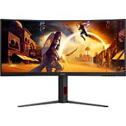 AOC Monitor AOC 34  CU34G4Z, Curvature: 1500R, Diagonal (inch): 34, Diagonal (cm): 87, Aspect ratio: 21:9, Panel: VA, Resolution: 3440x1440, Refresh Rate: 240Hz, Response time GtG: 1ms, Response time MPRT: 0.3ms, Brightness (max): 400 cd/m², Contrast (static) : 3000:1, Contrast (dynamic): 80M:1, Viewing
