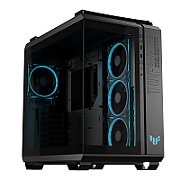 Carcasa ASUS TUF GAMING GT502 HORIZON Mid Tower ARGB NEGRU, Tempered Glass, Sloturi Expansiune 8+ 3 aditional verticale, Drive Bays: 2x3.5  2x2.5 , Ventilatoare Suportate: 4 (spate: 1x120mm, sus: 3x120mm sau 2x140mm), Format Placa De Baza Suportat: Mini-ITX, Micro-ATX, ATX, Lungime Maxima Placa