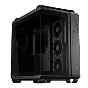 Carcasa ASUS TUF GAMING GT502 HORIZON Mid Tower ARGB NEGRU, Tempered Glass, Sloturi Expansiune 8+ 3 aditional verticale, Drive Bays: 2x3.5  2x2.5 , Ventilatoare Suportate: 4 (spate: 1x120mm, sus: 3x120mm sau 2x140mm), Format Placa De Baza Suportat: Mini-ITX, Micro-ATX, ATX, Lungime Maxima Placa