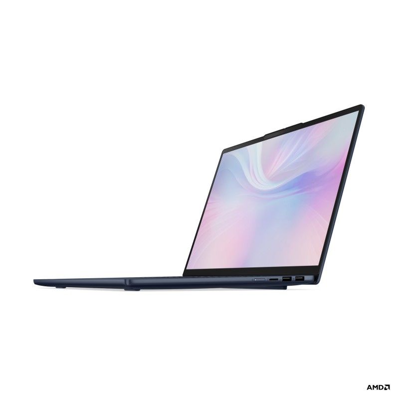 Laptop Lenovo Lenovo IdeaPad Slim 5 16AHP10 83HW001SRM, 16 inch 2880 x 1800, AMD 8845HS (8 C / 16 T, 3.8 GHz - 5.1 GHz, 8 MB + 16 MB cache, 12 W), 32 GB DDR5, 1 TB SSD, AMD Radeon 780M Graphics, Fara sistem de operare, Albastru