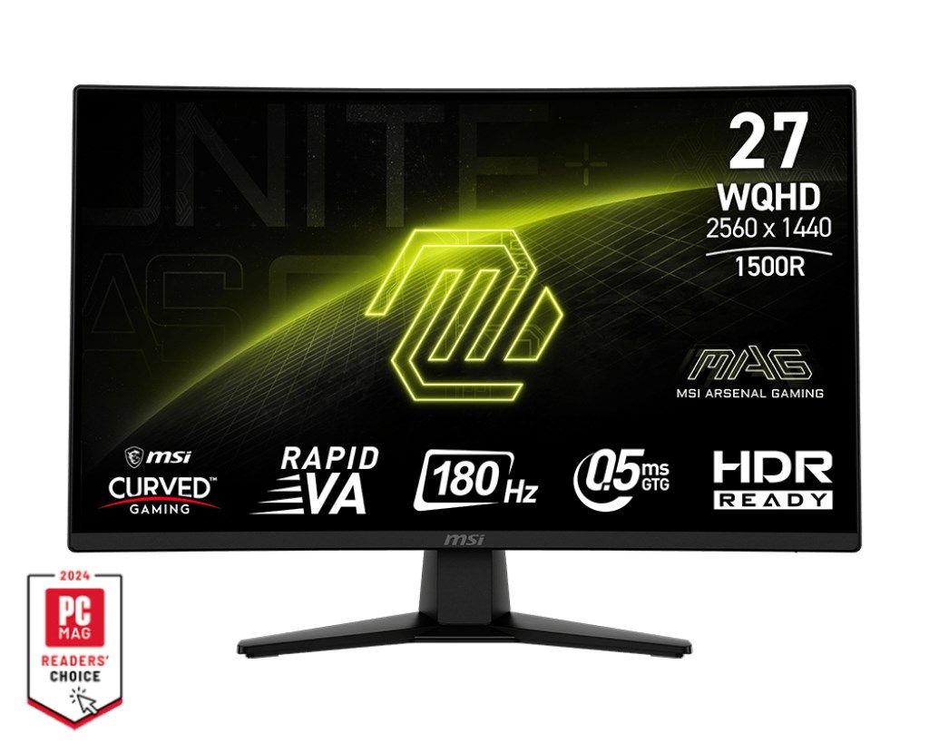 Curved gaming monitor MSI MAG 274CQFDE 27  - Flat screen - 68.6 cm