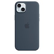 Apple Original iPhone 15 Plus Silicone Case mit MagSafe - Storm Blue