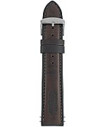 Leather strap Zeppelin in brown  22 mm