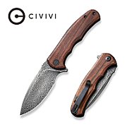 CIVIVI Mini Praxis Knife with Damascus steel and Guibourtia handle