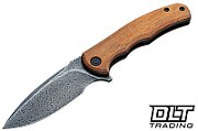 CIVIVI Mini Praxis Knife with Damascus steel and Guibourtia handle