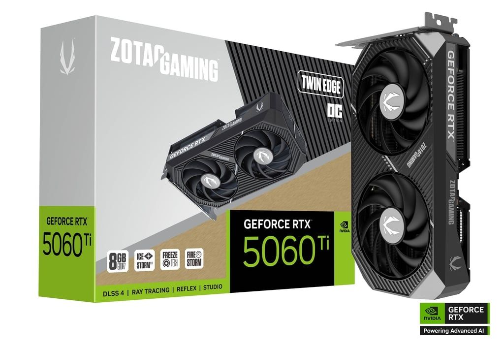 Zotac GAMING GeForce RTX 5060 Ti Twin Edge OC NVIDIA 8 GB GDDR7
