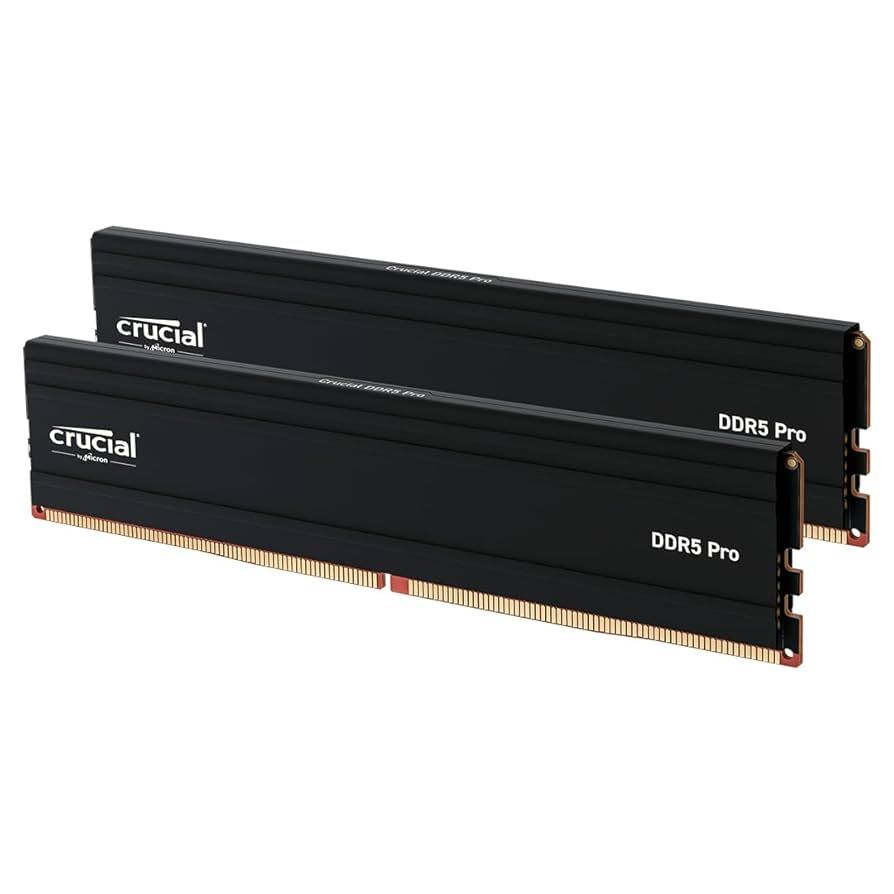 Memorie Crucial CP2K32G56C46U5 64 GB DDR5 5600 MHz CL46, kit 2 x 32 GB, XMP 3.0/AMD EXPO, Negru