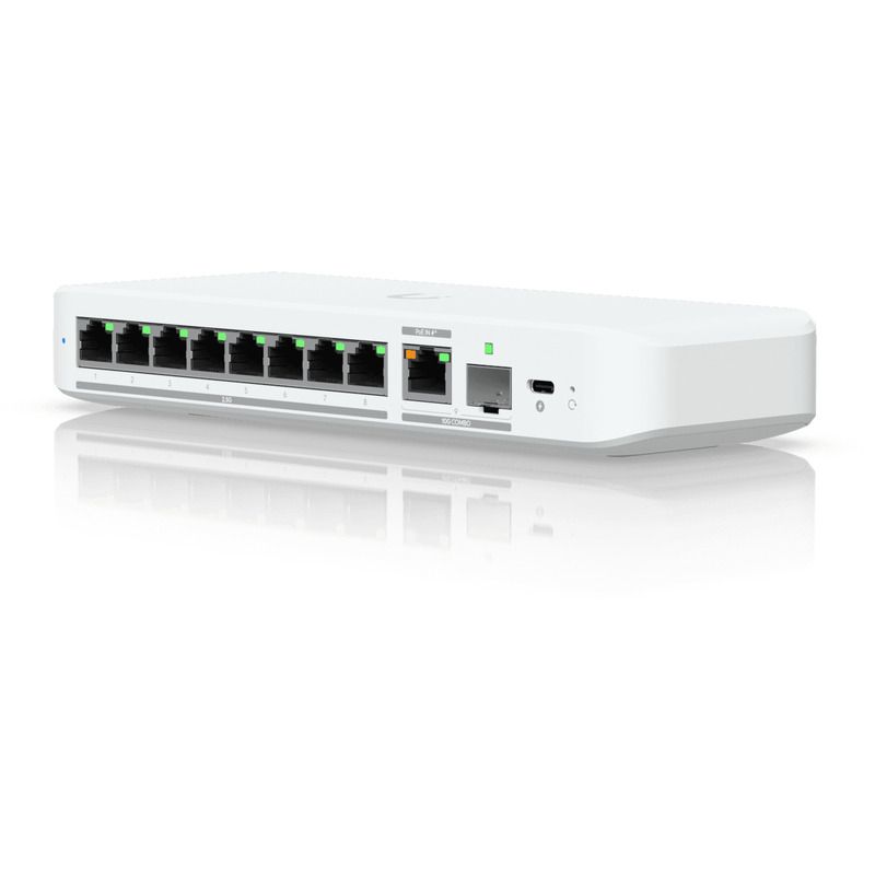 Switch Ubiquiti USW-FLEX-2.5G-8-EU, 9 porturi 100/1000/2500 Mbps
