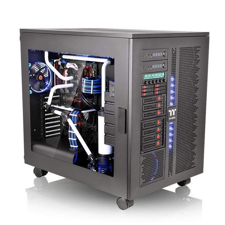 Desktop PC Custom AMD Threadripper Super Tower, AMD Ryzen Threadripper PRO 7995WX (96 C / 192 T, 2.5 GHz - 5.1 GHz, 480 MB cache, 350 W), 256 GB DDR5 ECC, 16 TB HDD + 3 TB SSD, NVIDIA GeForce RTX 5090 32 GB, 1600 W, Fara sistem de operare