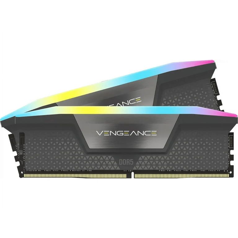 Memorie Corsair Vengeance RGB 32 GB DDR5 6400 MHz CL30, kit 2 x 16 GB, XMP 3.0, EXPO, Negru, RGB