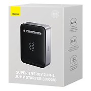 STARTER auto Baseus Super Energy, pentru pornire baterie auto 8000mAh, 1000A, USB, negru  CGCN000001  (timbru verde 0.8 lei) -  6932172616915