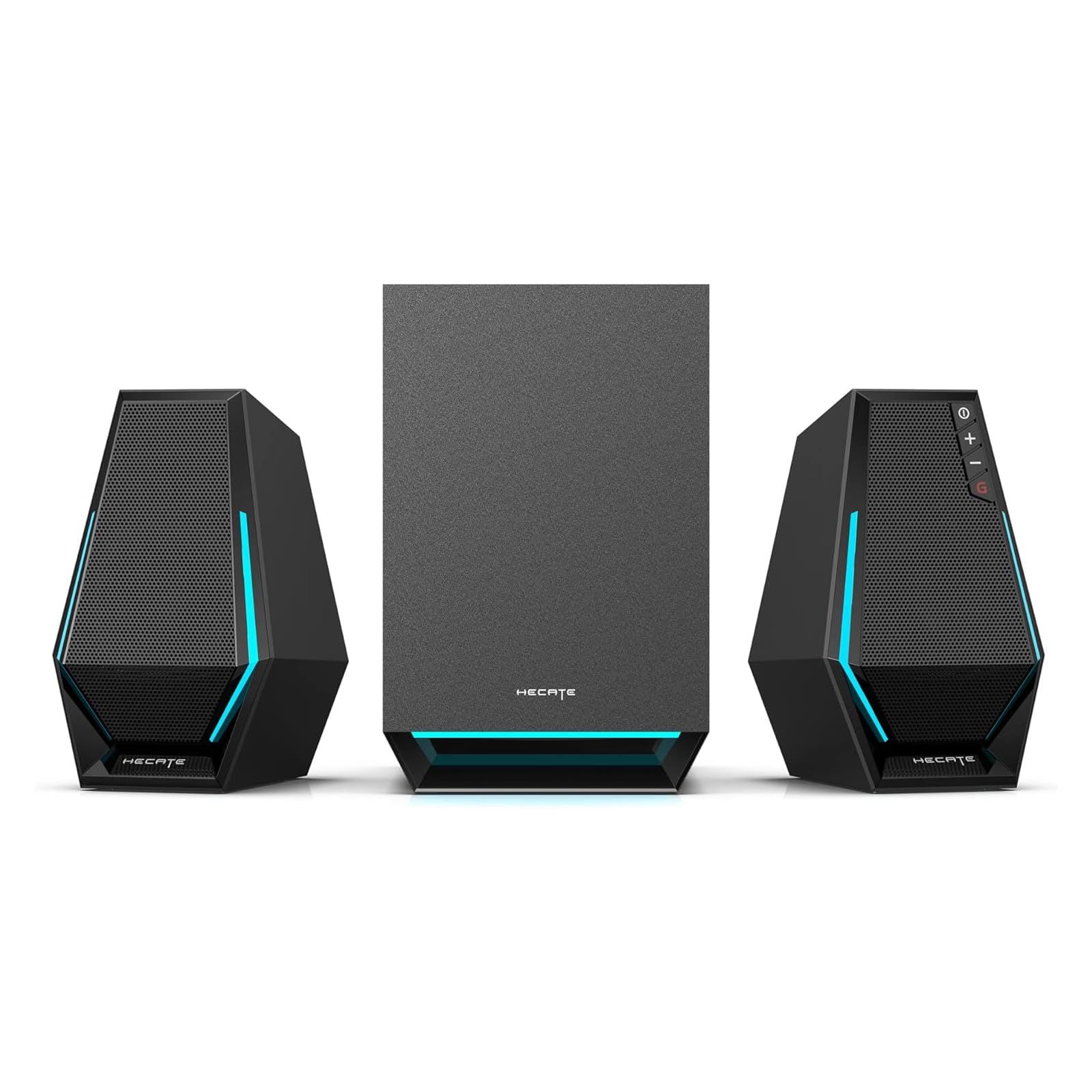 BOXE EDIFIER Gaming 2.1, RMS: 30W(2 x 7.5W + 15W), bass 4 ,control volum,BT/USB-A/USB-C/AUX, sound mode:Music/Game/Movie, 10 x LED RGB, frecv. rasp 93Hz-20KHz, USB power,black,  G1500MAX-BK  (timbru verde 4 lei)