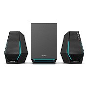 BOXE EDIFIER Gaming 2.1, RMS: 30W(2 x 7.5W + 15W), bass 4 ,control volum,BT/USB-A/USB-C/AUX, sound mode:Music/Game/Movie, 10 x LED RGB, frecv. rasp 93Hz-20KHz, USB power,black,  G1500MAX-BK  (timbru verde 4 lei)