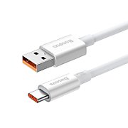 CABLU alimentare si date Baseus Superior, Fast Charging Data Cable pt. smartphone, USB la USB Type-C 100W, 1m, alb  P10320102214-01  (timbru verde 0.08 lei) - 6932172631932