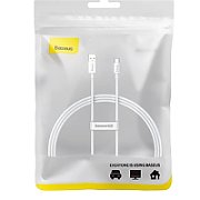 CABLU alimentare si date Baseus Superior, Fast Charging Data Cable pt. smartphone, USB la USB Type-C 100W, 1m, alb  P10320102214-01  (timbru verde 0.08 lei) - 6932172631932