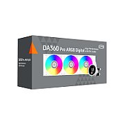 COOLER PCCooler  DS360 Pro ARGB , skt. Intel si AMD, racire cu lichid, 3 x 120mm, 500 - 2200 RPM, iluminare RGB adresabil, afisaj digital, alb  DA360 Pro ARGB WH  (timbru verde 2.00 lei)
