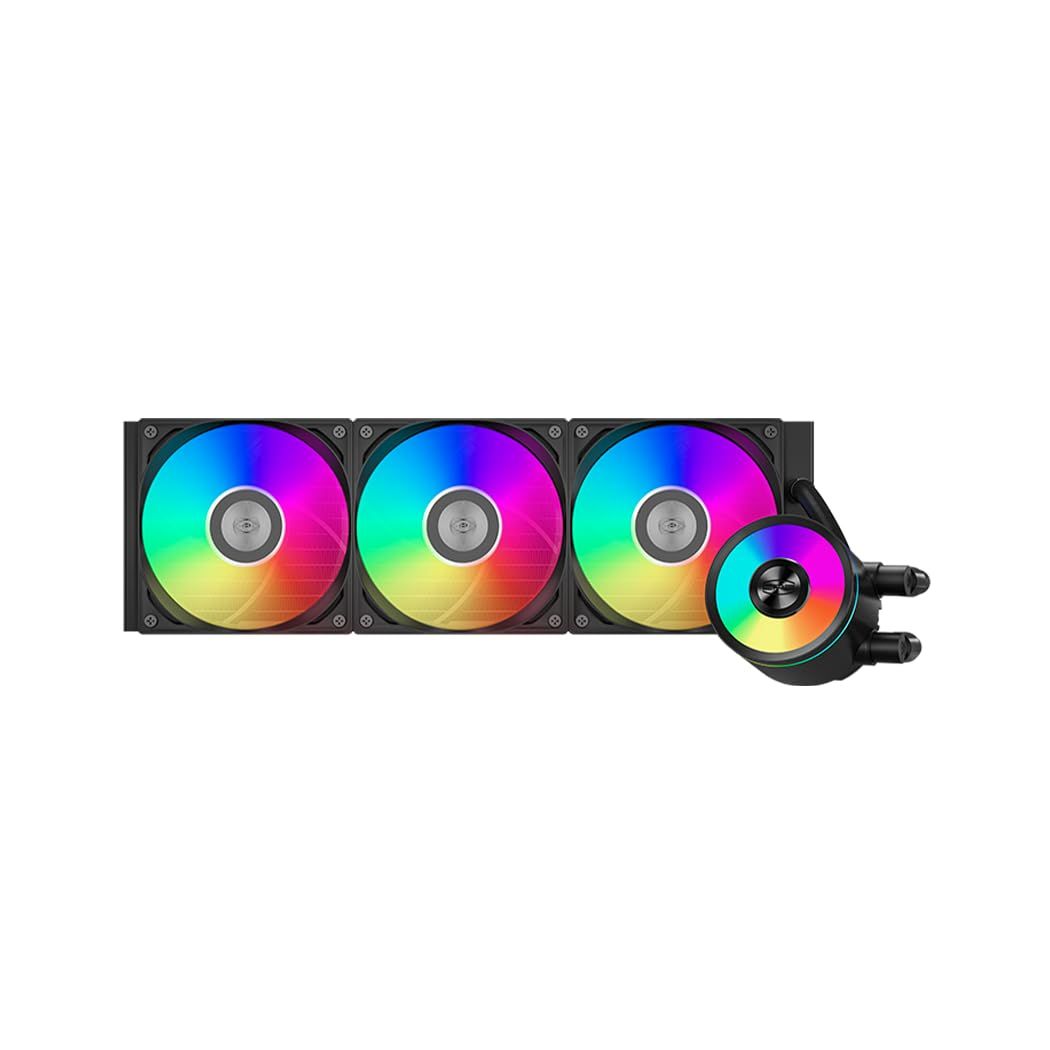 COOLER PCCooler  DS360 Pro ARGB , skt. Intel si AMD, racire cu lichid, 3 x 120mm, 500 - 2200 RPM, iluminare RGB adresabil, afisaj digital, negru  DA360 Pro ARGB Digital BK  (timbru verde 2.00 lei)