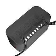 PRELUNGITOR LOGILINK, Schuko x 5, conectare prin Schuko (T), cutie management cabluri, 16 A, 2xUSB-A, 1xUSB-C, protectie IP20, negru,  LPS282U  (timbru verde 2 lei)