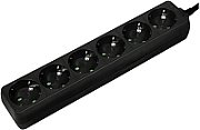 PRELUNGITOR LOGILINK, Schuko x 6, cablu 3G 1.5mm2, 230 V/16 A, 50 Hz, max. 3500 W, IP20, 1.5m, negru,  LPS238B  (timbru verde 0.8 lei)
