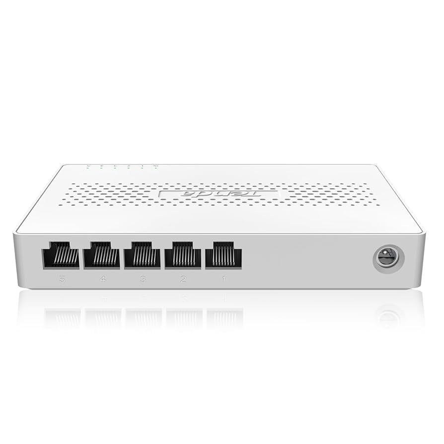 SWITCH Tenda 5 porturi 2.5 Gigabit, carcasa plastic  SE105  (timbru verde 0.8 lei)