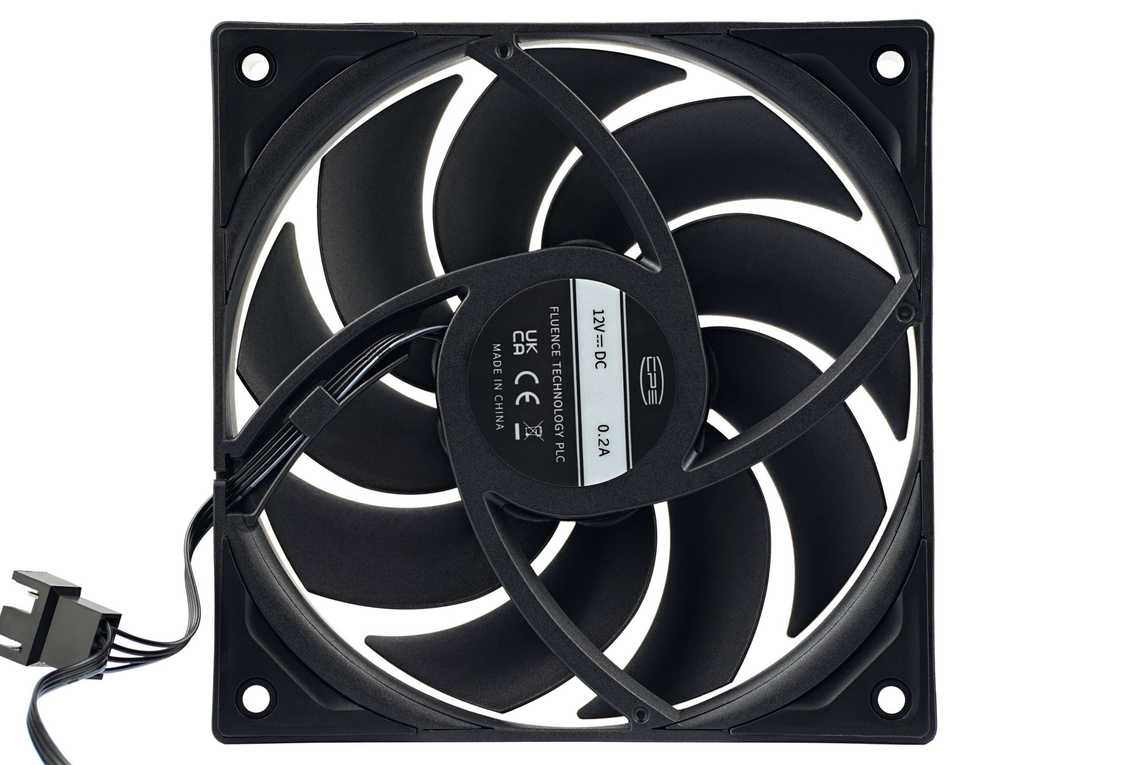 Ventilator PCCooler  F5 R120 , 120mm, 500 - 2200 RPM, FDB bearing, 86.73 CFM, 4pin PWM, negru,  F5R120 BK   (timbru verde 0.18lei)