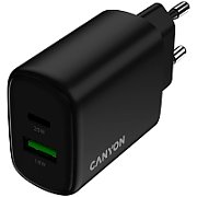 CANYON charger OnCharge 200 20W 1xPD 1xQC EU Black