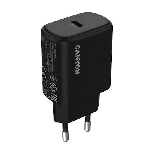 CANYON charger OnCharge 250 25W 1xPD EU Black