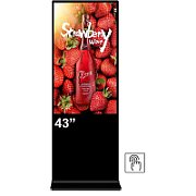 Totem de interior EVOBOARD 43  cu IR touch 4K, Android 11