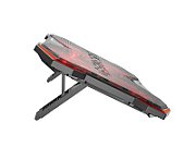 Stand/Cooler laptop Genesis Oxid 260 , 4 ventilatoare 130 mm, material Metal + ABS, viteza de rotatie 850 - 1010 rpm, hub USB incorporat, dimensiuni 420 x 303 x 35 mm