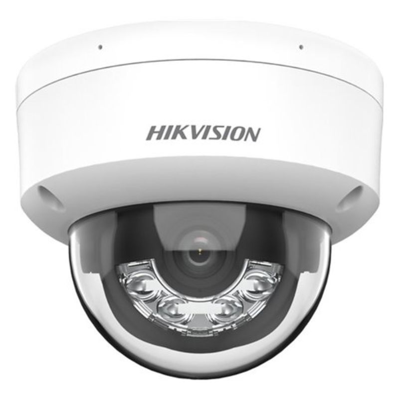 Camera supraveghere Hikvision IP Dome DS-2CD2163G2-LI(2.8MM), 6MP, Acusens - filtrarea alarmelor false dupa corpul uman si masini, senzor: 1/3″ Progressive Scan CMOS , rezolutie: 2688 × 1520@30fps, iluminare: Color: 0.005 Lux @ (F1.6, AGC ON), 0 Lux cu IR on, lentila: 2.8mm, distanta IR, lumina