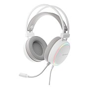 Casti gaming cu fir Genesis Neon 613 G2, sunet stereo, microfon, impendanta 32 Ohm, frecventa raspuns 20 - 20.000 Hz, lungime cablu 220 cm, iluminare RGB, frecventa raspuns microfon 10 Hz - 10 KHz, sensibilitate -42dB, conectivitate 1x Jack 3.5 mm TRRS, alb