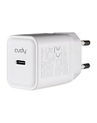 CUDY 20W USB-C Charger, GaN, 1 USB-C port, QC+PD 3.0, EU plug, for iPhone 12 Series and above, Galaxy, iPad and More