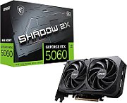 MSI Video Card NVIDIA GeForce RTX 5060 8G SHADOW 2X OC (8GB GDDR7/128bit, 3xDP, 1xHDMI, PCI Express Gen 5 x16 (uses x8), Recommended PSU 550W)