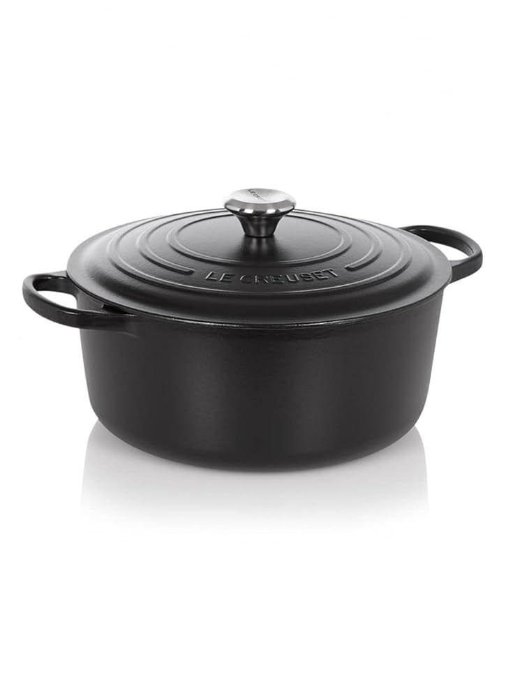 Le Creuset Signature Roaster round 20cm black Schwarz (21177200000430)