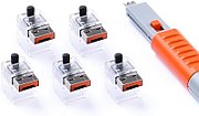 SmartKeeper NC03PKOR 5 x LAN Cable Locks with 1 x Lock Key Basic Orange SLSART-0081 SLSART0081 (SLSART-0081)