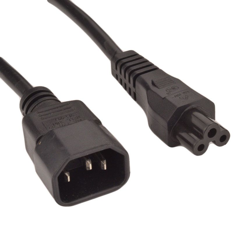 Power cable 0.2m IEC320-C14 male to IEC320-C5 female, black
- H05VV-F3G 0.75mmÃ‚Â² copper conductor
Packaging: bulk 1 pc.