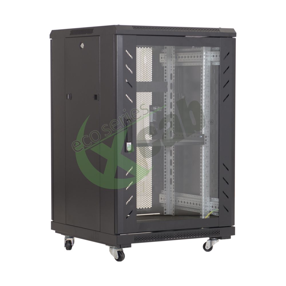 Eco Xcab Cabinet metalic de podea 19”, tip rack stand alone, 22U 600x600 mm, Eco Xcab AS