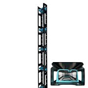 Set două organizatoare verticale de cabluri pentru Rack 47U, Eco Xcab