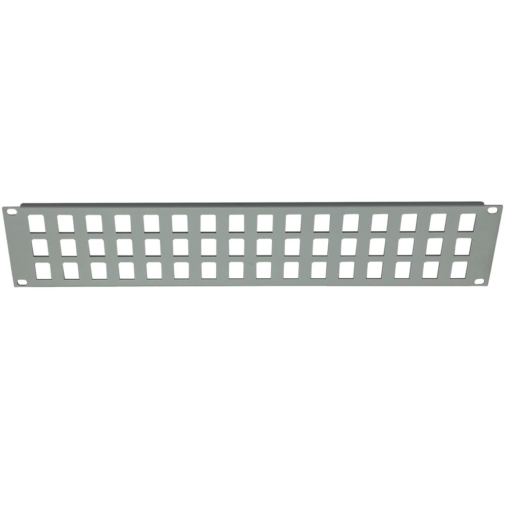 Patch panel tip Keystone, neechipat, 48 porturi, 2U