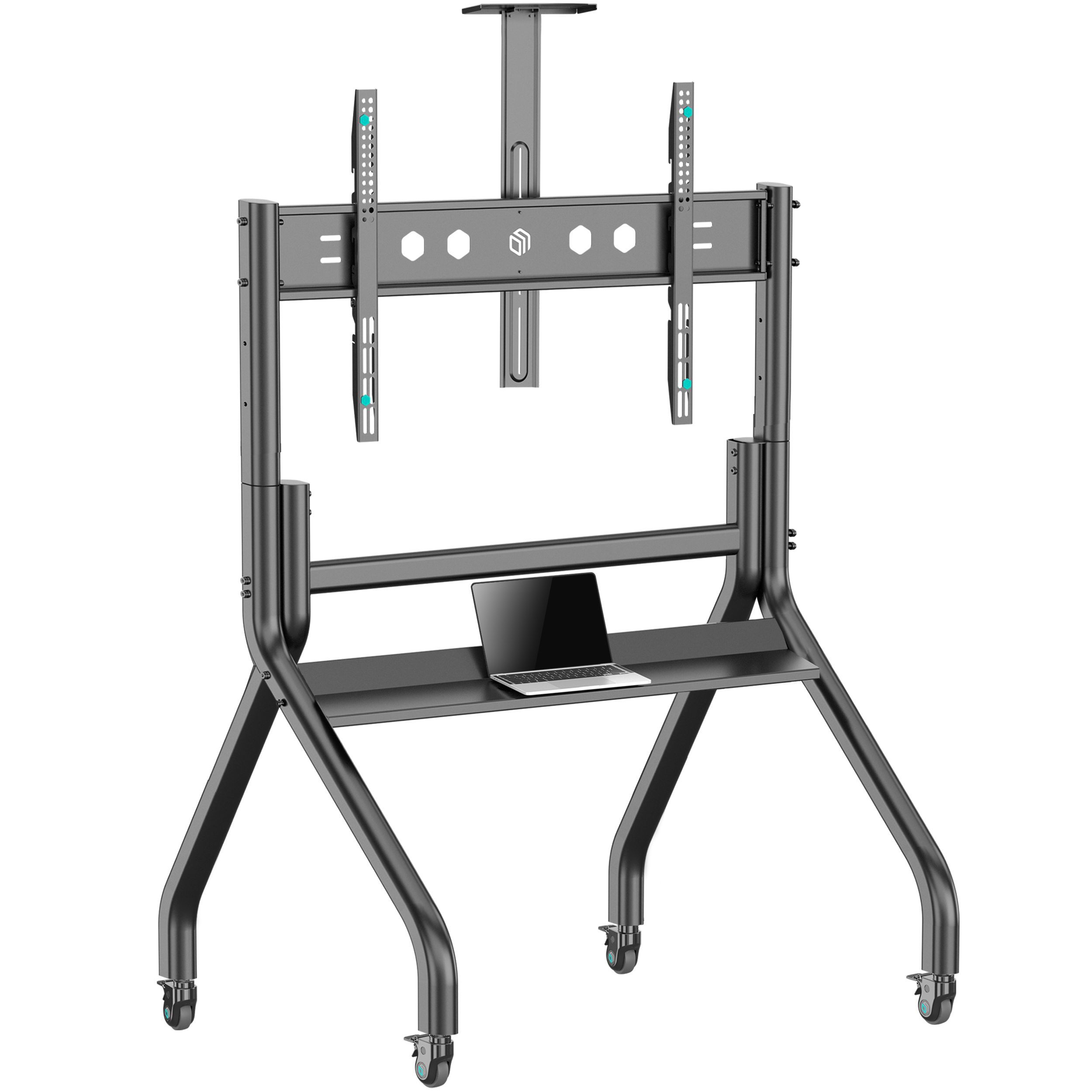 ONKRON Mobile TV stand with bracket 60 -120  Screens up to 150 kg, Black