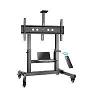 ONKRON Mobile TV Stand Rolling TV Cart for 50 to 100-Inch Screens up to 120 kg, black