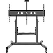 ONKRON Mobile TV Stand Rolling TV Cart for 50 to 100-Inch Screens up to 120 kg, black