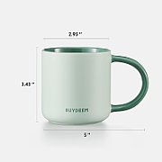 BUYDEEM Ceramic Mug 300 ml, model CD1018, color Cozy Greenish