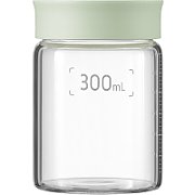 BUYDEEM Glass storage box 300ml x2, model CS1002, color Cozy Greenish