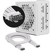 RM1000e (2025), 1000 W, ATX 3.1, PCIe 5.1, 80 PLUS GOLD, Full Modulara, Low-Noise, Alb